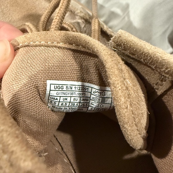 UGG Marin Bootie Suede Sand Tan Womens Shoes US Size 8.5 Boot Sneaker Platform - Picture 8 of 8